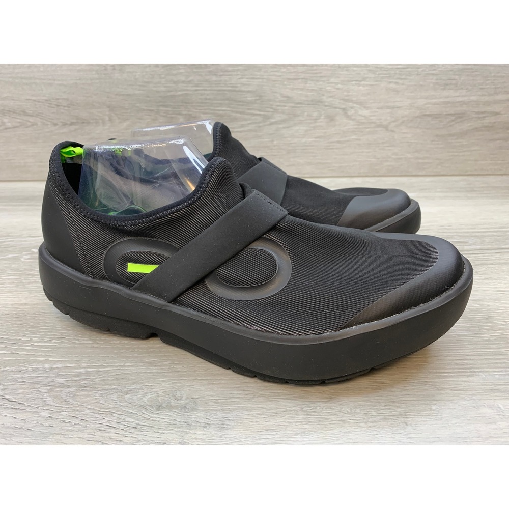 OOFOS OOmg Low Eezee Men's Sneakers Black Recovery 11 Slip On Casual Shoes